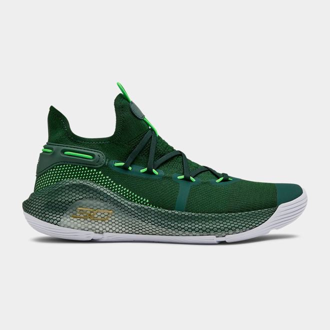 Under Armour Curry 6 Team - Panske Basketbalove Topanky - Zelene/Biele